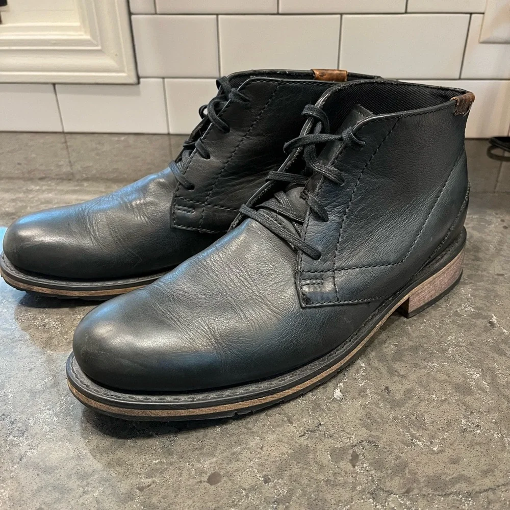 Harley-Davidson Black Leather Chukka style Motorcycle Boots, size 10